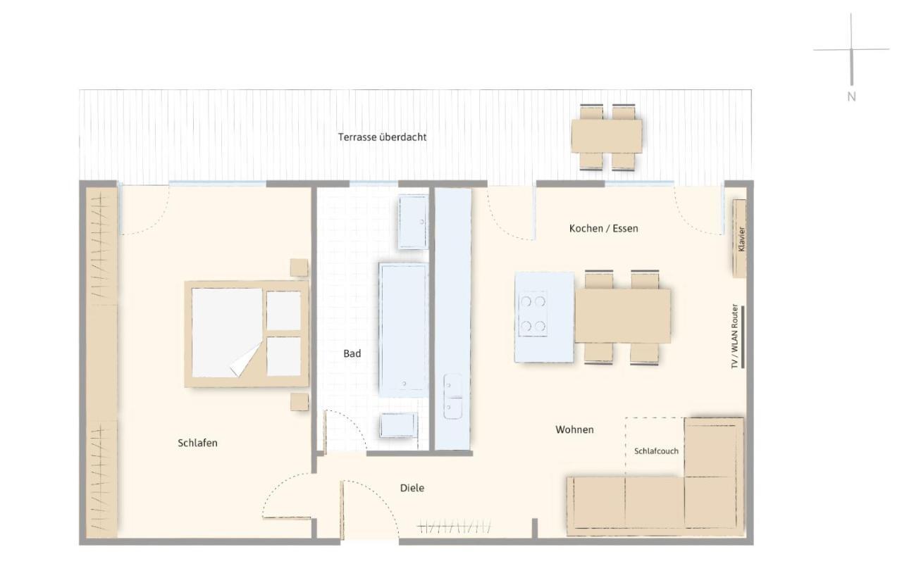 Moderne Ferienwohnung Nahe Swr Und Golfplatz Баден-Баден Экстерьер фото